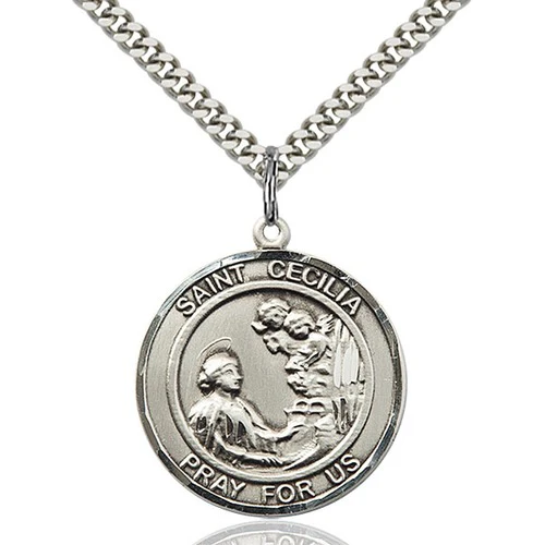 Sterling Silver St. Cecilia Pendant - 2508819