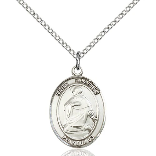 Sterling Silver St. Charles Borromeo Pendant - 2508094