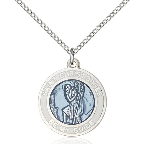 Sterling Silver St. Christopher Pendant - 2509422