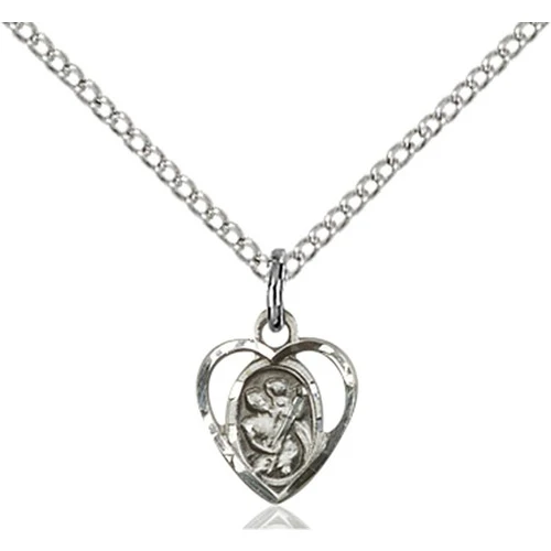 Sterling Silver St. Christopher Pendant - 2509496