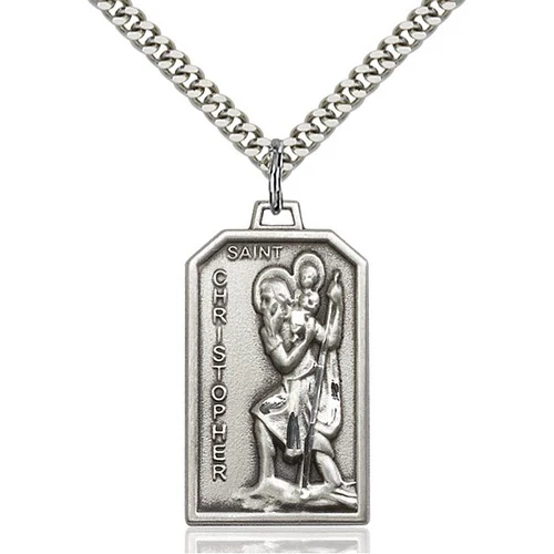 Sterling Silver St. Christopher Pendant - 2509500