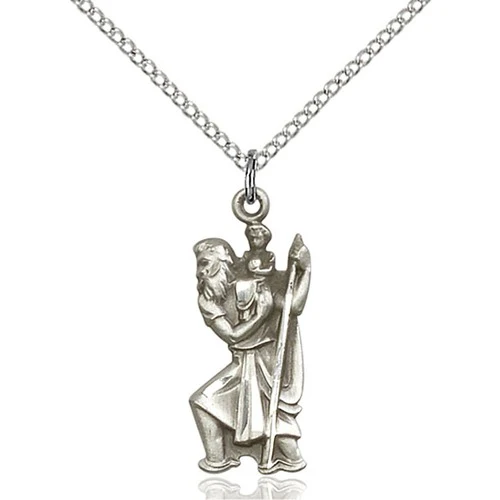 Sterling Silver St. Christopher Pendant - 2509504