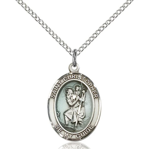 Sterling Silver St. Christopher Pendant - 2509510