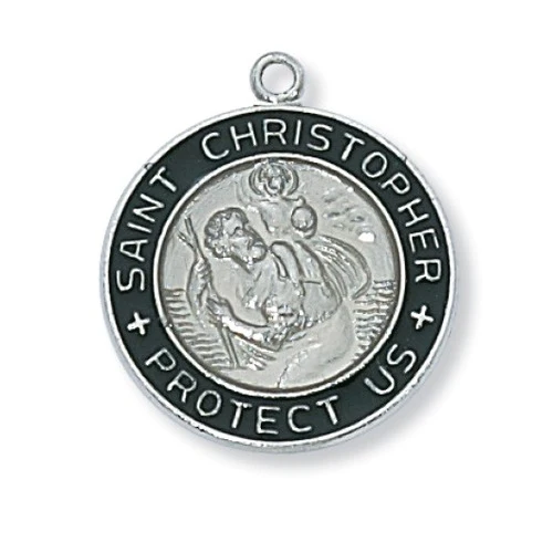 Sterling Silver St. Christopher Pendant - 2600344