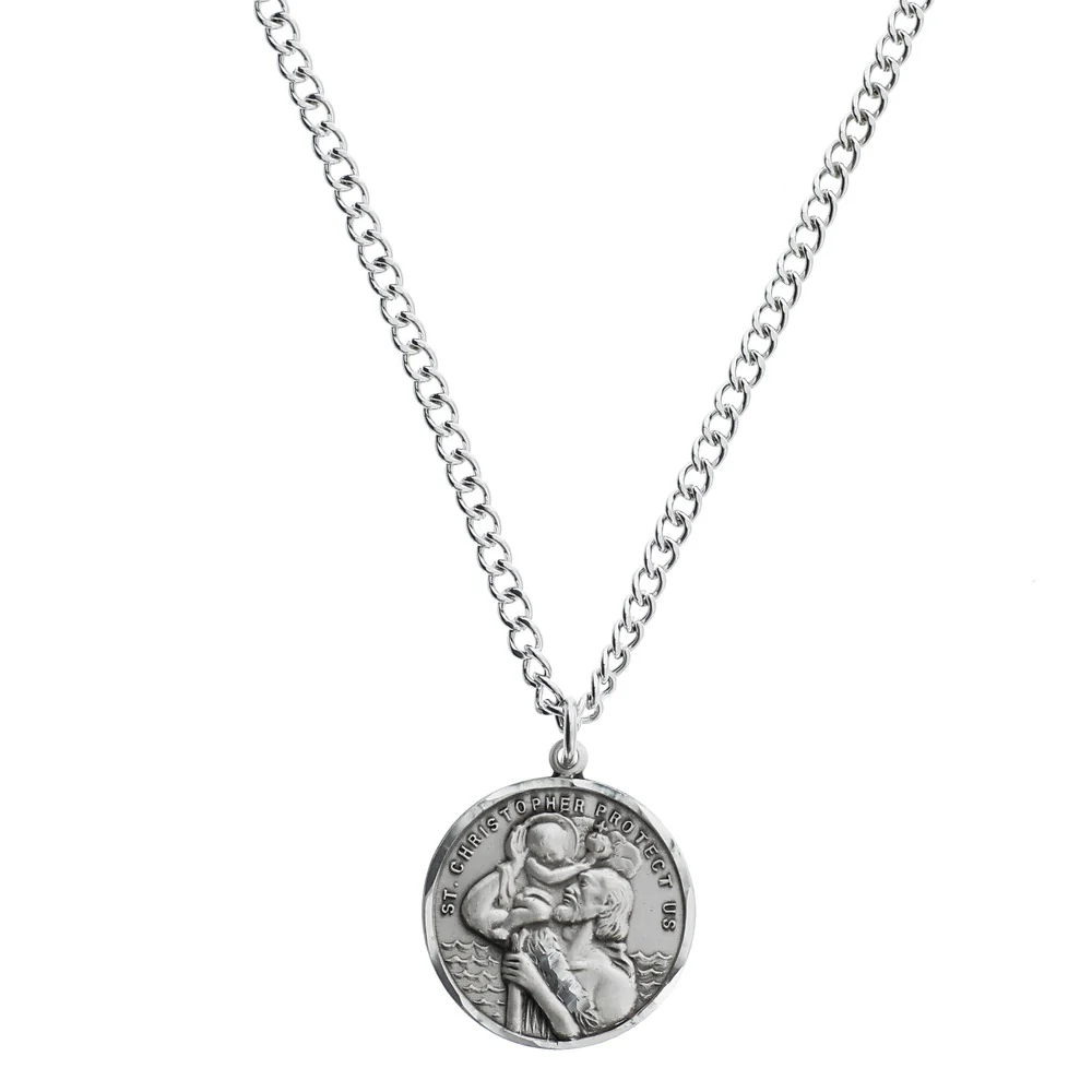 Sterling Silver St. Christopher Pendant - 2600389
