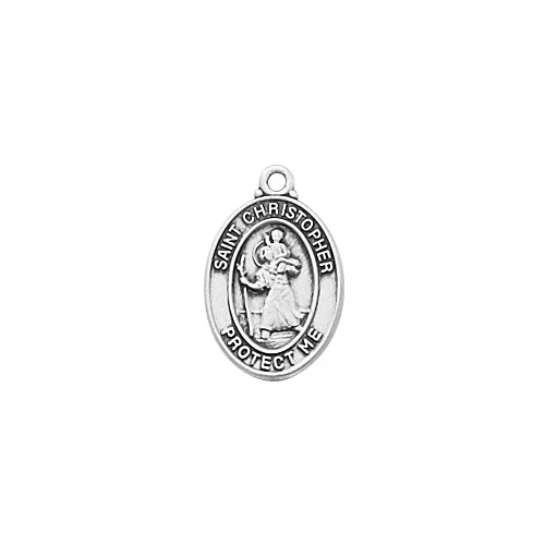 Sterling Silver St. Christopher Pendant - 2600656