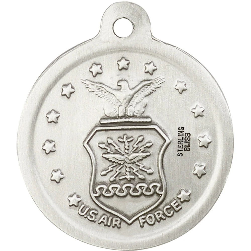 Sterling Silver St. Christopher Pendant / Air Force - 2509523