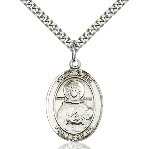Sterling Silver St. Daria Pendant