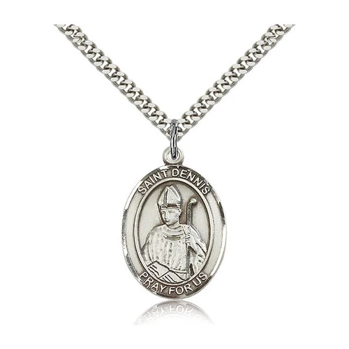 Sterling Silver St. Dennis Pendant w/ chain