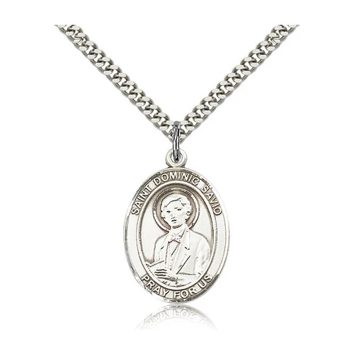 Sterling Silver St. Dominic Savio Pendant w/ chain