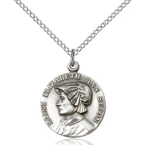 Sterling Silver St. Elizabeth Ann Seton Pendant - 2508692