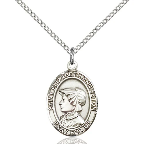 Sterling Silver St. Elizabeth Ann Seton Pendant - 2508700