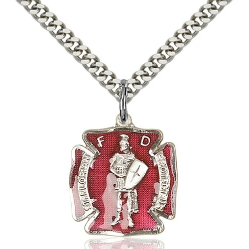 Sterling Silver St. Florian Pendant - 2508443