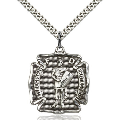 Sterling Silver St. Florian Pendant - 2508447