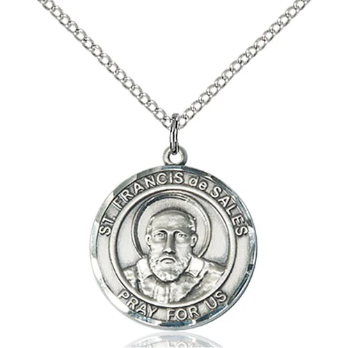 Sterling Silver St. Francis de Sales Pendant