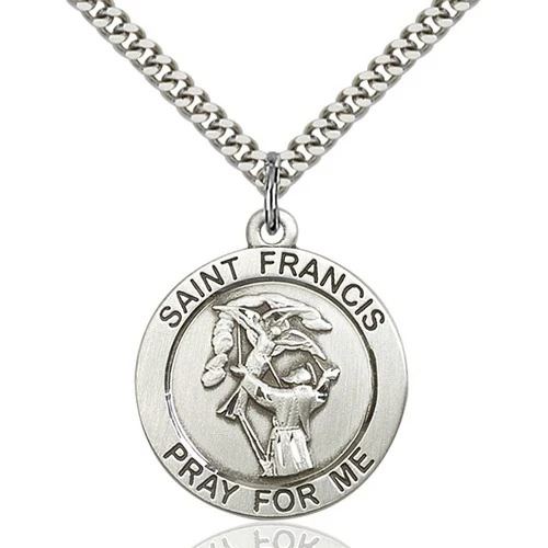 Sterling Silver St. Francis Pendant - 2507674