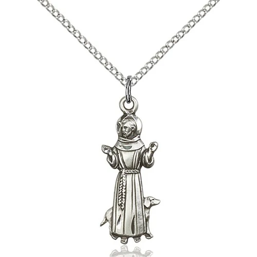 Sterling Silver St. Francis Pendant - 2507676