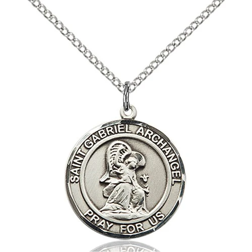 Sterling Silver St. Gabriel the Archangel Pendant - 2508771