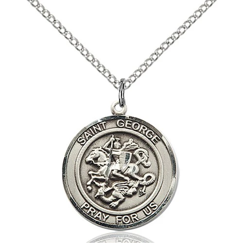 Sterling Silver St. George Pendant - 2507974
