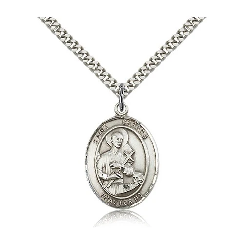 Sterling Silver St. Gerard Majella Pendant w/ chain