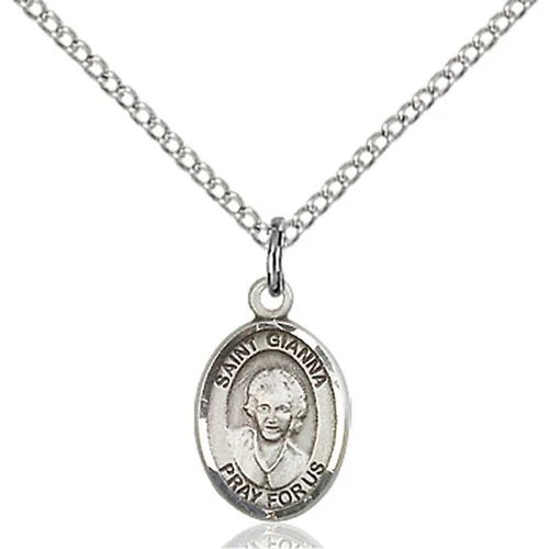 Sterling Silver St. Gianna Petite Pendant