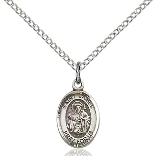 Sterling Silver St. James the Greater Petite Pendant