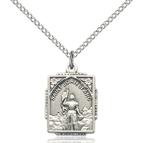 Sterling Silver St. Joan of Arc Pendant - 2509276