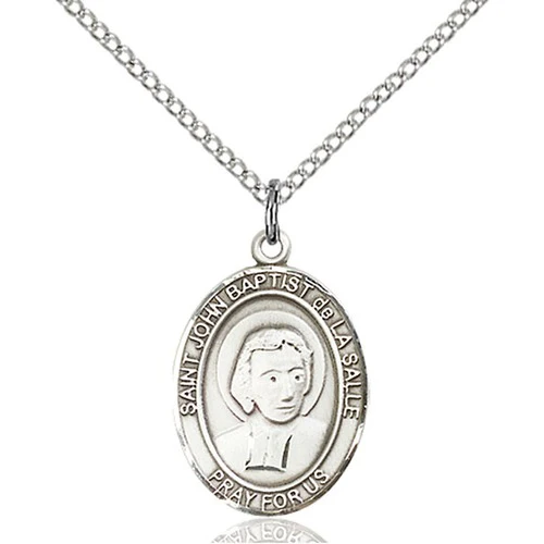 Sterling Silver St. John Baptist de La Salle Pendant