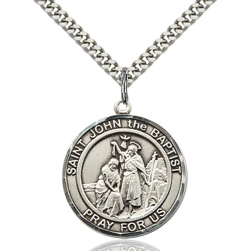 Sterling Silver St. John the Baptist Pendant - 2507883