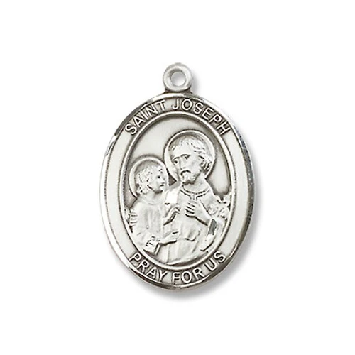 Sterling Silver St. Joseph Pendant w/ Chain - 2043002