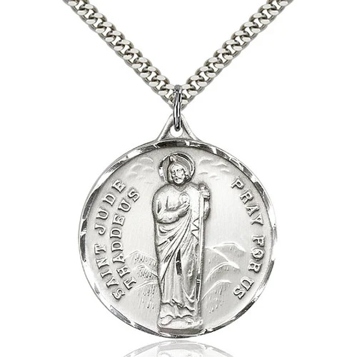 Sterling Silver St. Jude Pendant - 2508280