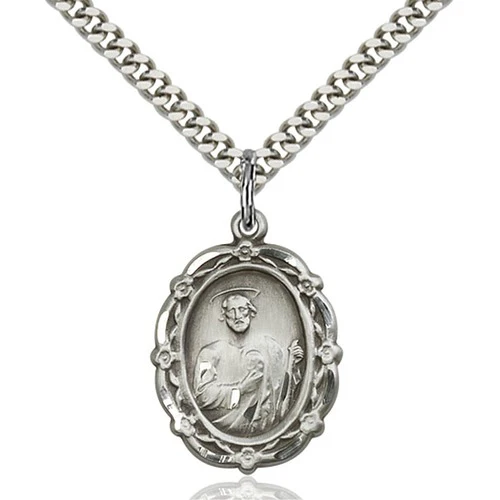 Sterling Silver St. Jude Pendant - 2508314