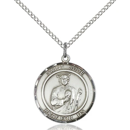 Sterling Silver St. Jude Pendant - 2508328