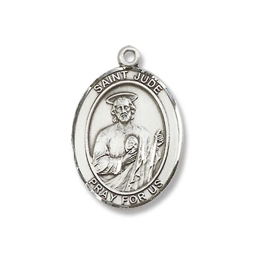 Sterling Silver St. Jude Thaddeus Pendant w/ Chain