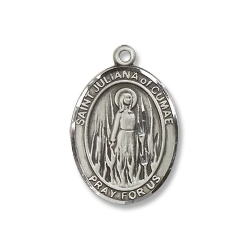 Sterling Silver St. Juliana Pendant w/ Chain