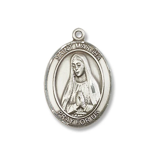 Sterling Silver St. Martha Pendant w/ Chain