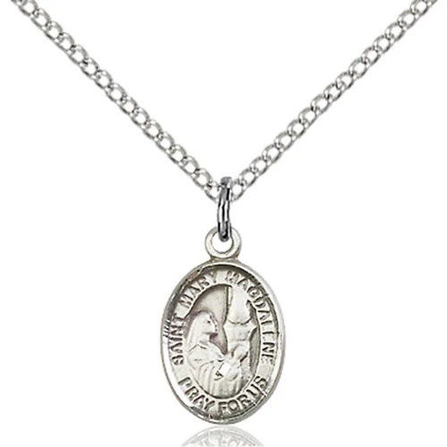 Sterling Silver St. Mary Magdalene Petite Pendant