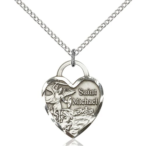 Sterling Silver St. Michael the Archangel Pendant - 2509081