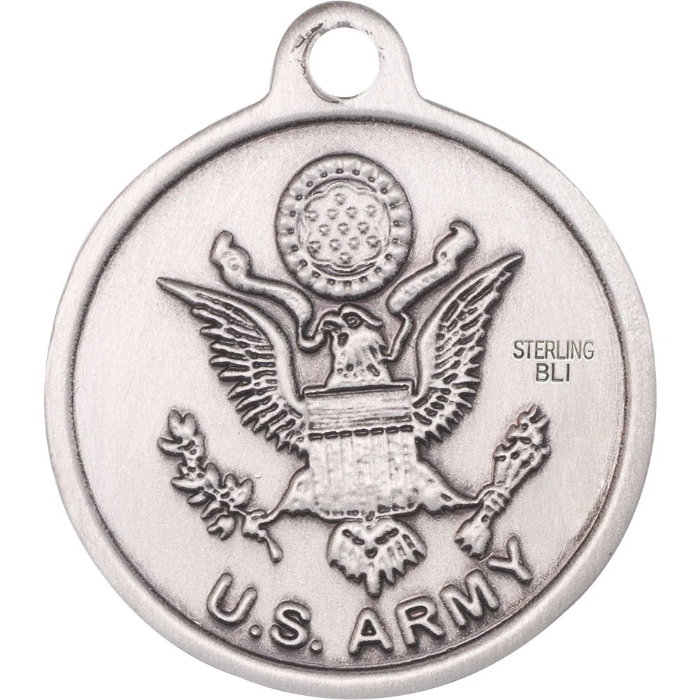 Sterling Silver St. Michael the Archangel Pendant / Army - 2508980 - Image 2