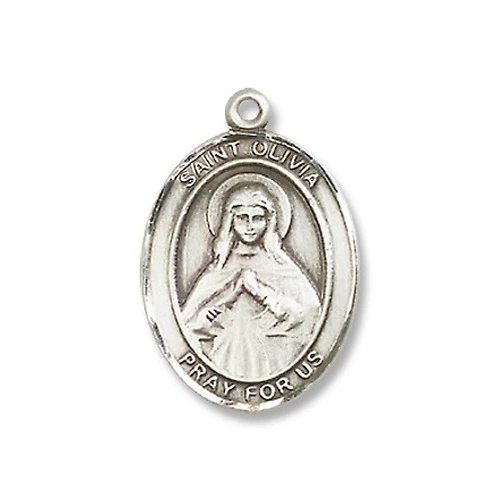 Sterling Silver St. Olivia Pendant w/ Chain - 2013262