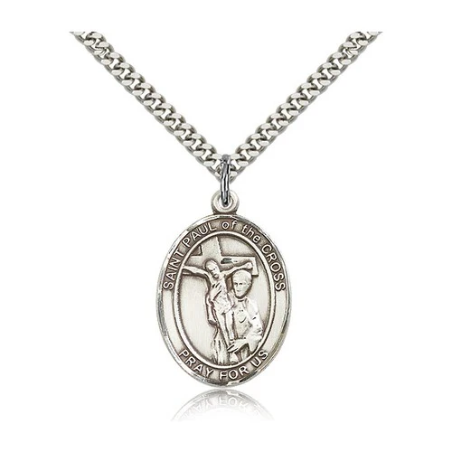 Sterling Silver St. Paul of the Cross Pendant w/ chain