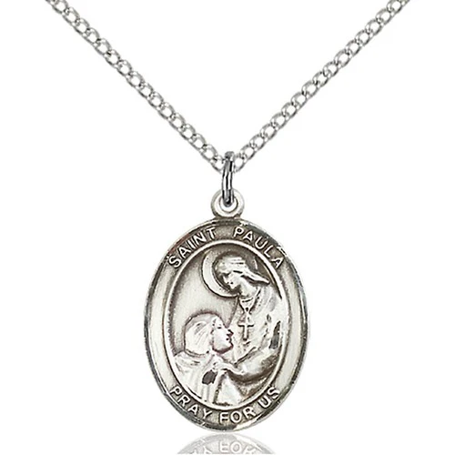 Sterling Silver St. Paula Pendant w/ Chain