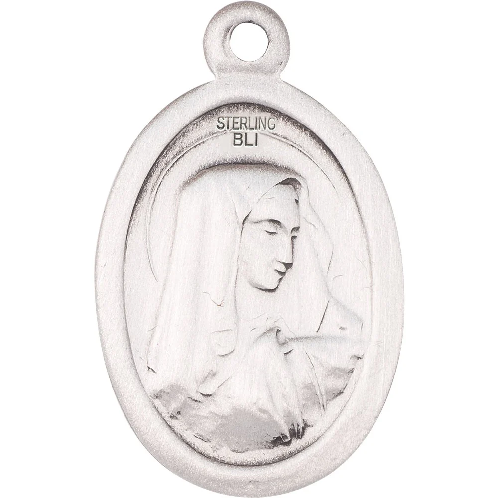 Sterling Silver St. Peregrine Pendant - 2508019 - Image 2