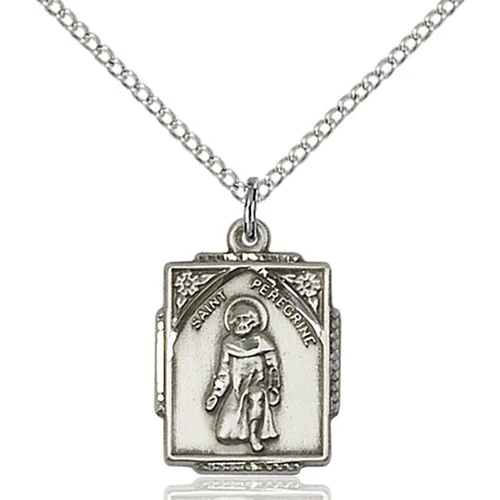 Sterling Silver St. Peregrine Pendant - 2508021