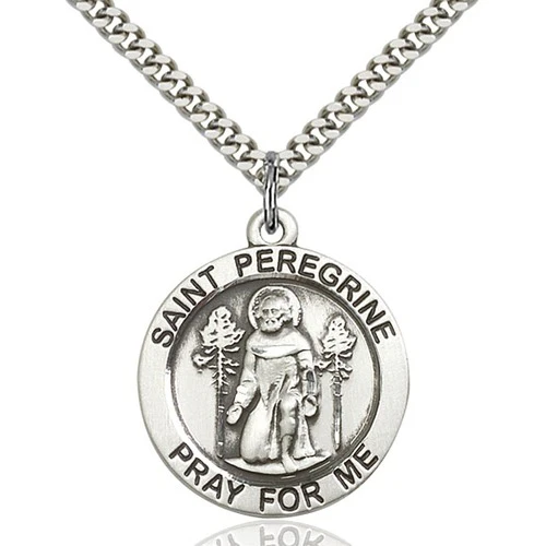 Sterling Silver St. Peregrine Pendant - 2508029