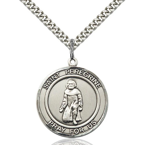 Sterling Silver St. Peregrine Pendant - 2508031