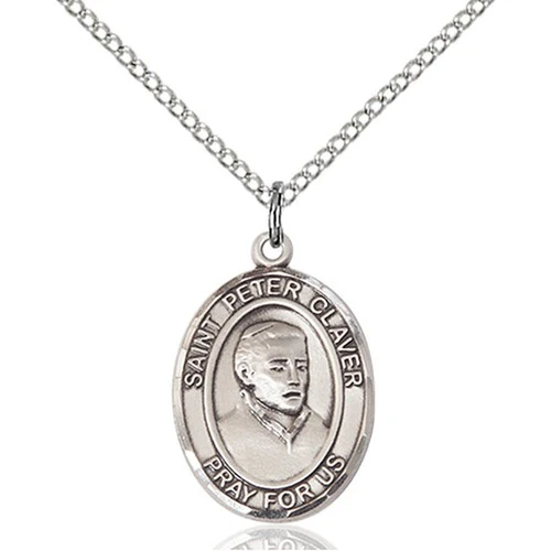 Sterling Silver St. Peter Claver Pendant