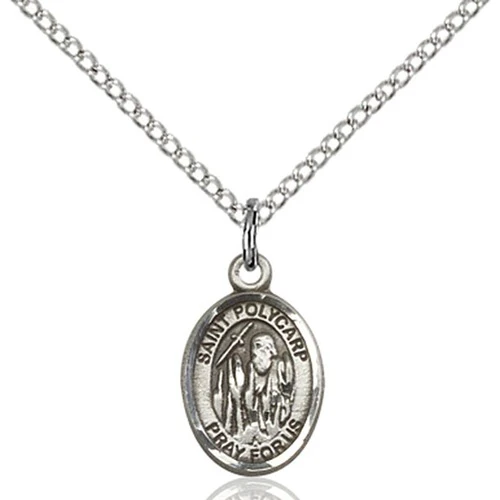 Sterling Silver St. Polycarp Of Smyrna Petite Pendant