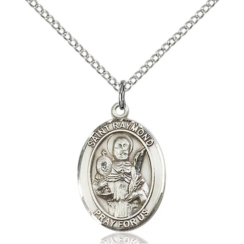 Sterling Silver St. Raymond Nonnatus Pendant w/ Chain