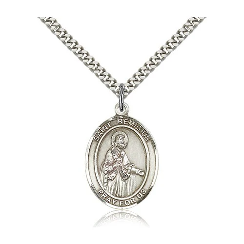 Sterling Silver St. Remigius of Reims Pendant w/ chain